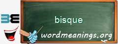 WordMeaning blackboard for bisque